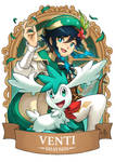 Genshin Pokemon Venti x Shaymin by Ry-Spirit