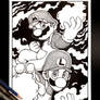 Mario and Luigi Inked Art