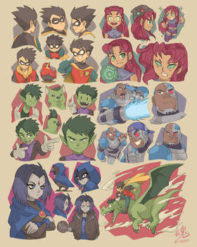 Teen Titans Doodle Dumps