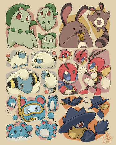 Johto Pokemon Type Changes! by Chairry-Art on DeviantArt