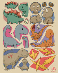 Dinosaurs Doodle Dumps