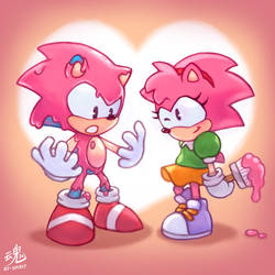 Tickled Pink | Sonic and Amy