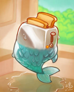MerMay 2025 - Toaster Mermaid