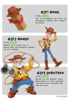 #271 Wood - #272 Woody - #273 Deputree