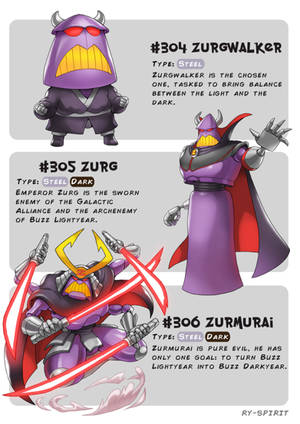 #304 Zurgwalker - #305 Zurg - #306 Zurmurai