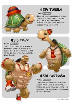 #514 Turble - #515 Toby - #516 Fastoise