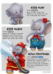 #538 Elmy - #539 Elmer - #340 Firetrunk