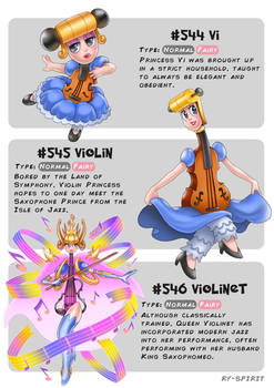 #544 Vi - #545 Violin - #546 Violinet