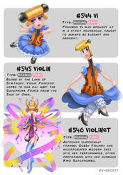 #544 Vi - #545 Violin - #546 Violinet