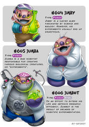 #604 Jimby - #605 Jumba - #606 Jumbot