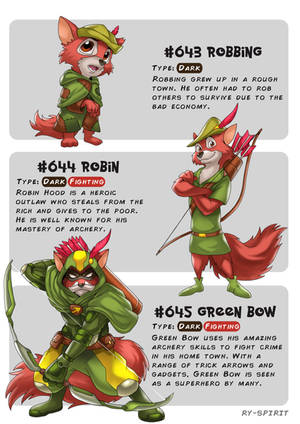 #643 Robbing - #644 Robin - #645 Green Bow