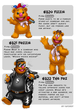 #820 Fizzie - #821 Fozzie - #822 The Foz