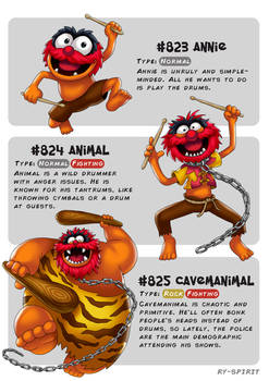 #823 Annie - #824 Animal - #825 Cavemanimal