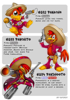 #832 Panache - #833 Panchito - #834 Panshooto