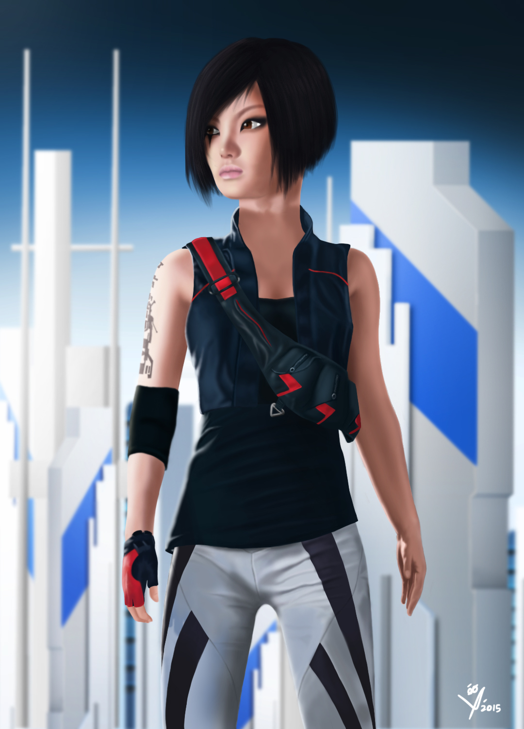 Faith Connors - Mirror's Edge 3 design (fan-made) created by LeoQueval : r/ mirrorsedge