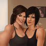 Lara Croft and Faith Connors - Selfie