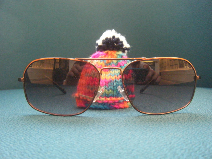 mini woolley hat in raybans