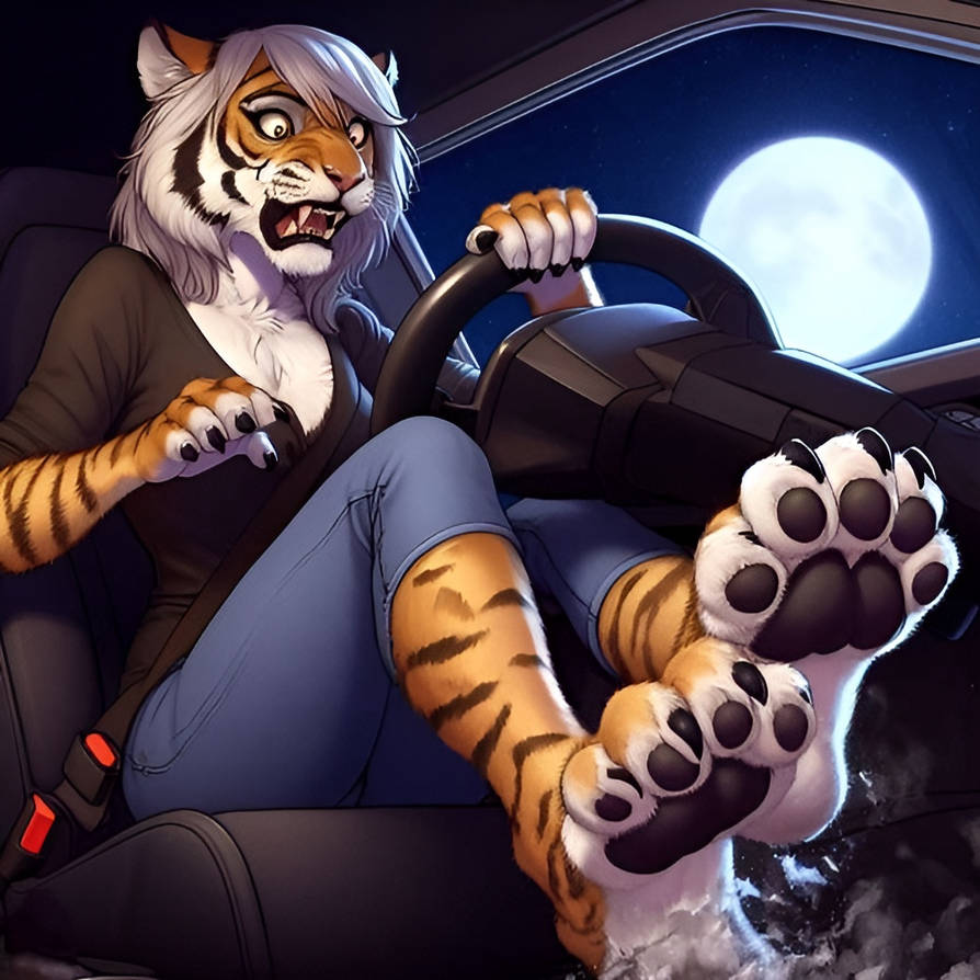 Tiger Transform Roaring Wheels (Female Tiger TF) by AITransformationArts on DeviantArt