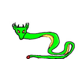 Dragon done in paint