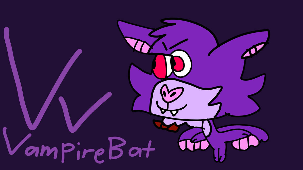 V is for Vampire Bat by mariammajeed3404 on DeviantArt