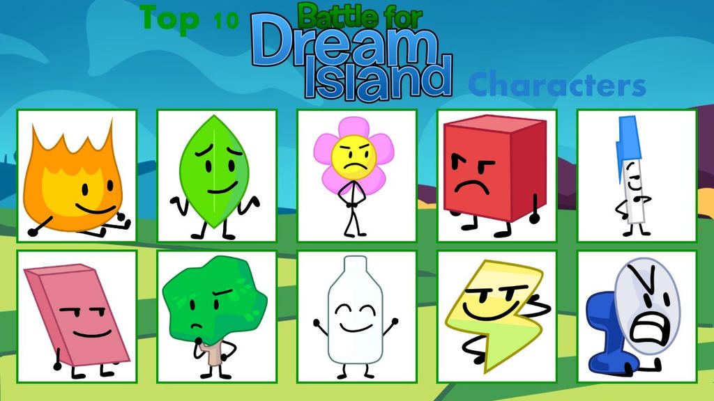 My Top 10 Battle for Dream Island Characters by mariammajeed3404 on ...