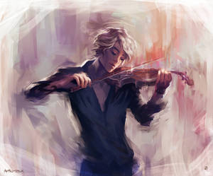 Violin and James Carstairs by AkiMao