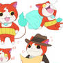 Jibanyan doodles