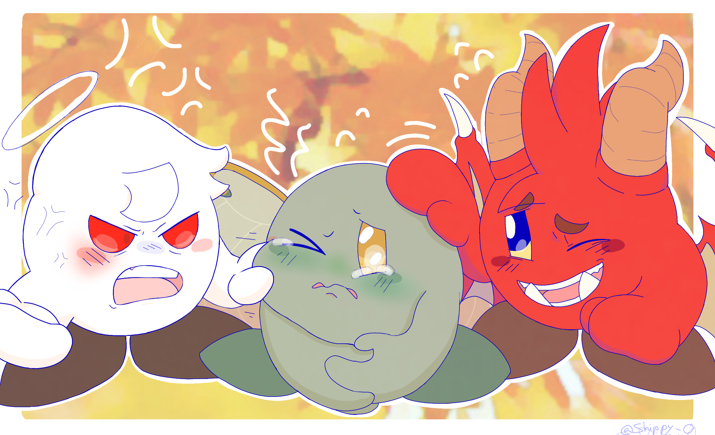 The trio of dango ocs by Ships-Queen on DeviantArt