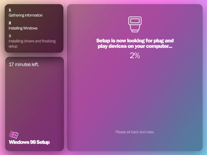 Windows 98 Setup - Modern Redesign by LuckyhykonupdateR2 on DeviantArt
