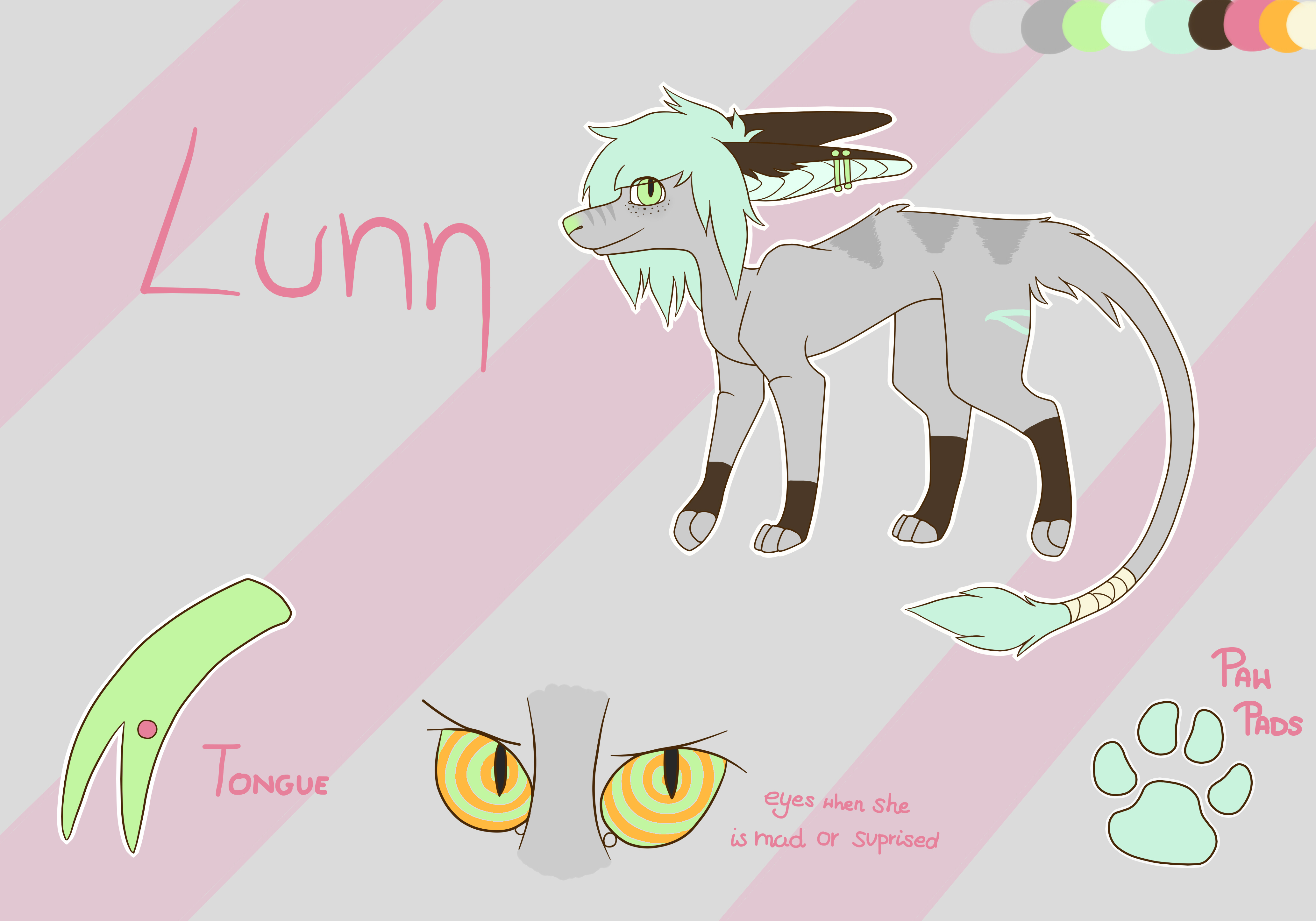 (Fursona) Lunn Reference Sheet [OLD]