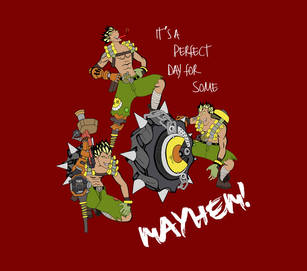 Junkrat Lettering Junkrat (Colored Line Art) by ScaylenRenvac on DeviantArt