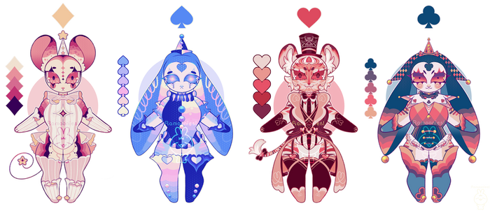 CLOSED CIRCUS CARD ADOPTABLES