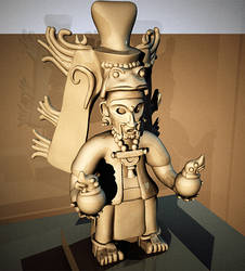 mayan sun god effigy WIP