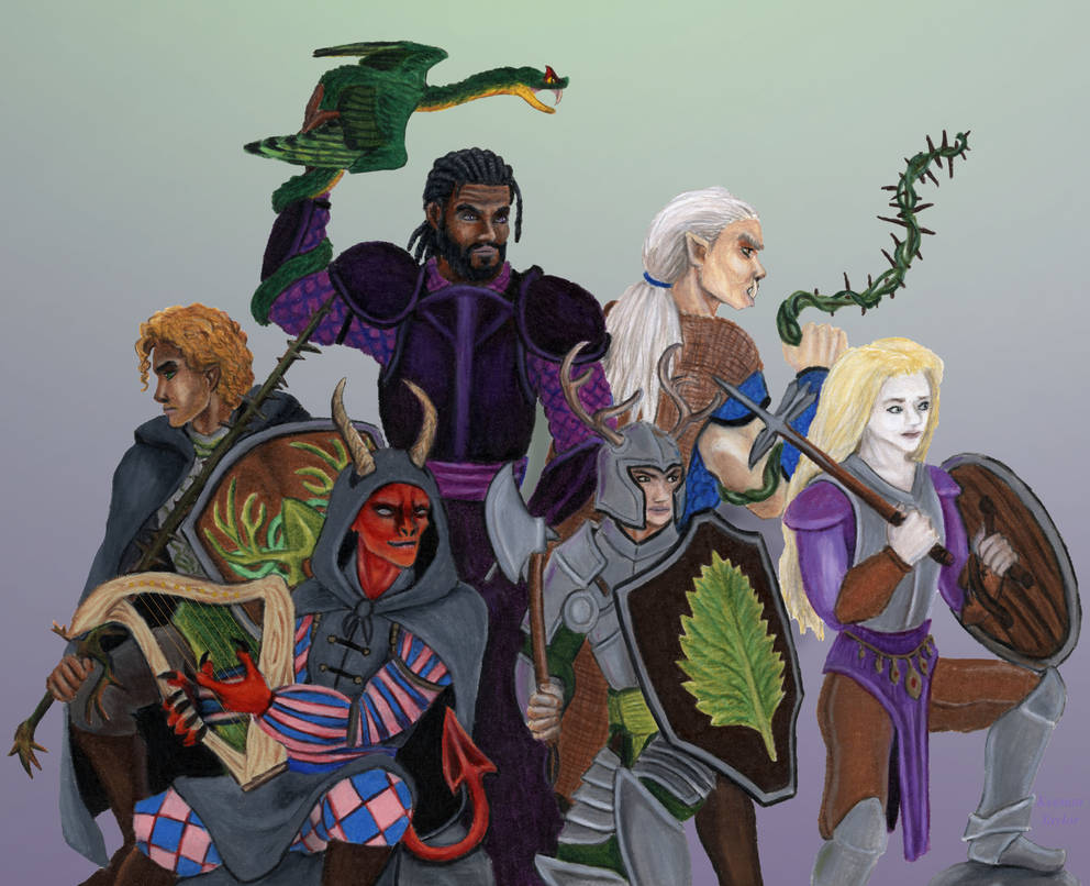 Azureborn Samples Heroes by IllustratedMenagerie on DeviantArt