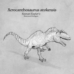 Acrocanthosaurus Sketch