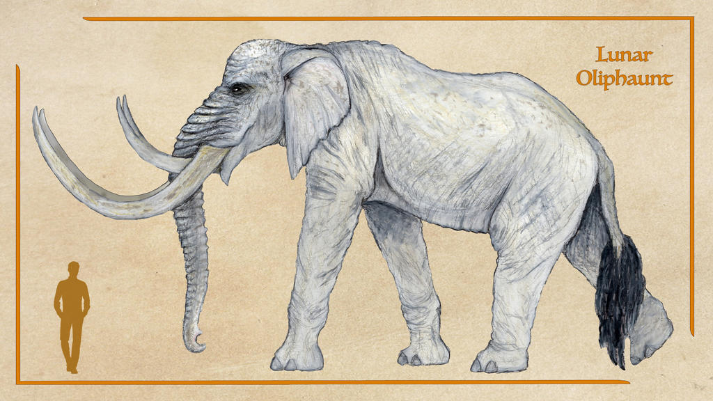Lunar Oliphaunt by IllustratedMenagerie on DeviantArt