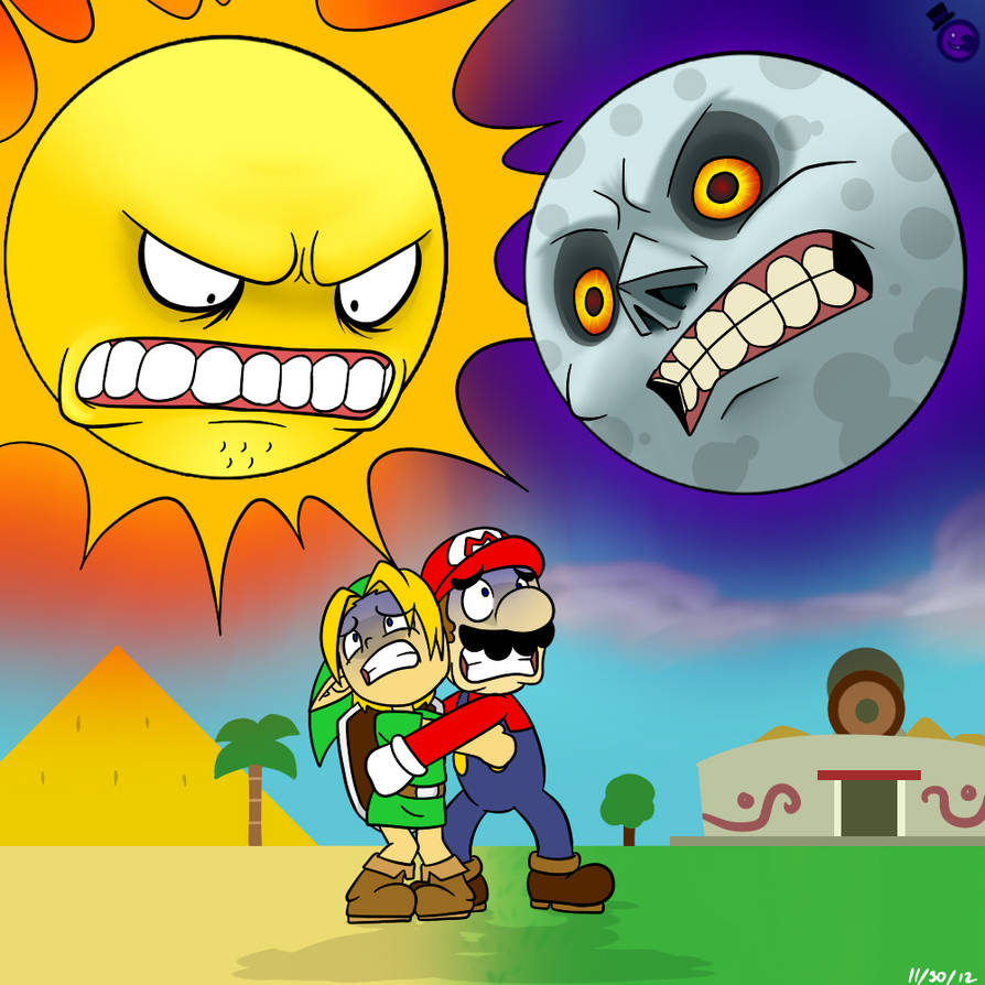 Scary Sun And Moon by HeartStringsXIII on DeviantArt