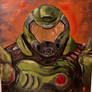 Doom Slayer Oil Painting