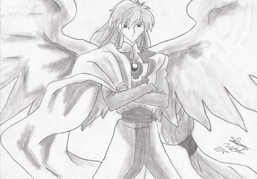 Yue from Card captor sakura pencil sketch finished