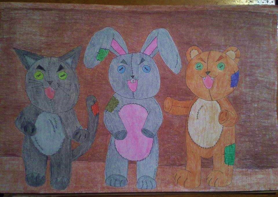 Stuffed animals 12x18 poster finished