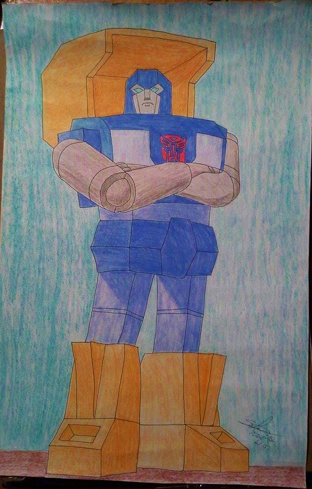 Transformers generation 1 Huffer poster finished