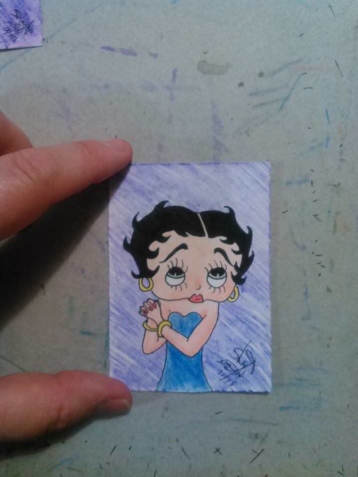 Aceo # 11a Toon series Betty boop