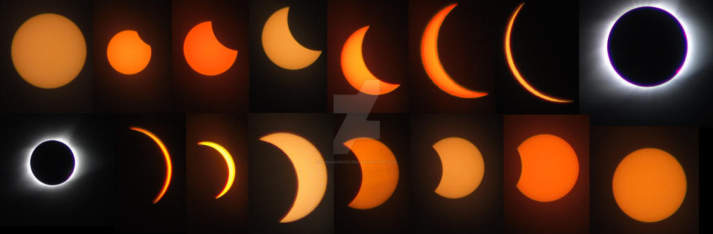 Eclipse Progression solar eclipse progression collage by ShelandryStudio on DeviantArt