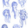 Hogwarts Girls Sketches