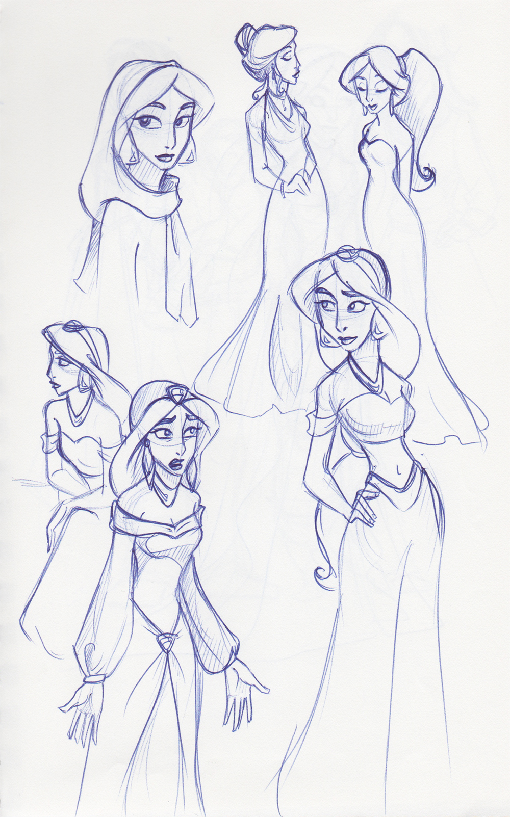 Jasmine Sketchbook Montage 2