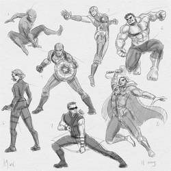 Fresh Figure Drawings 11 May 2018: Marvel2
