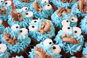 Cookiemonster cupcakes