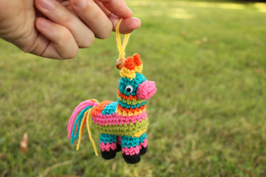 Crochet Pinata Keychain