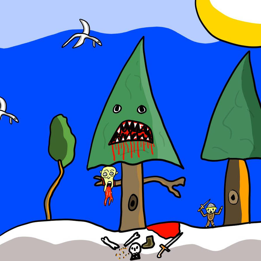 Tree monster by CartoonCadaver on DeviantArt