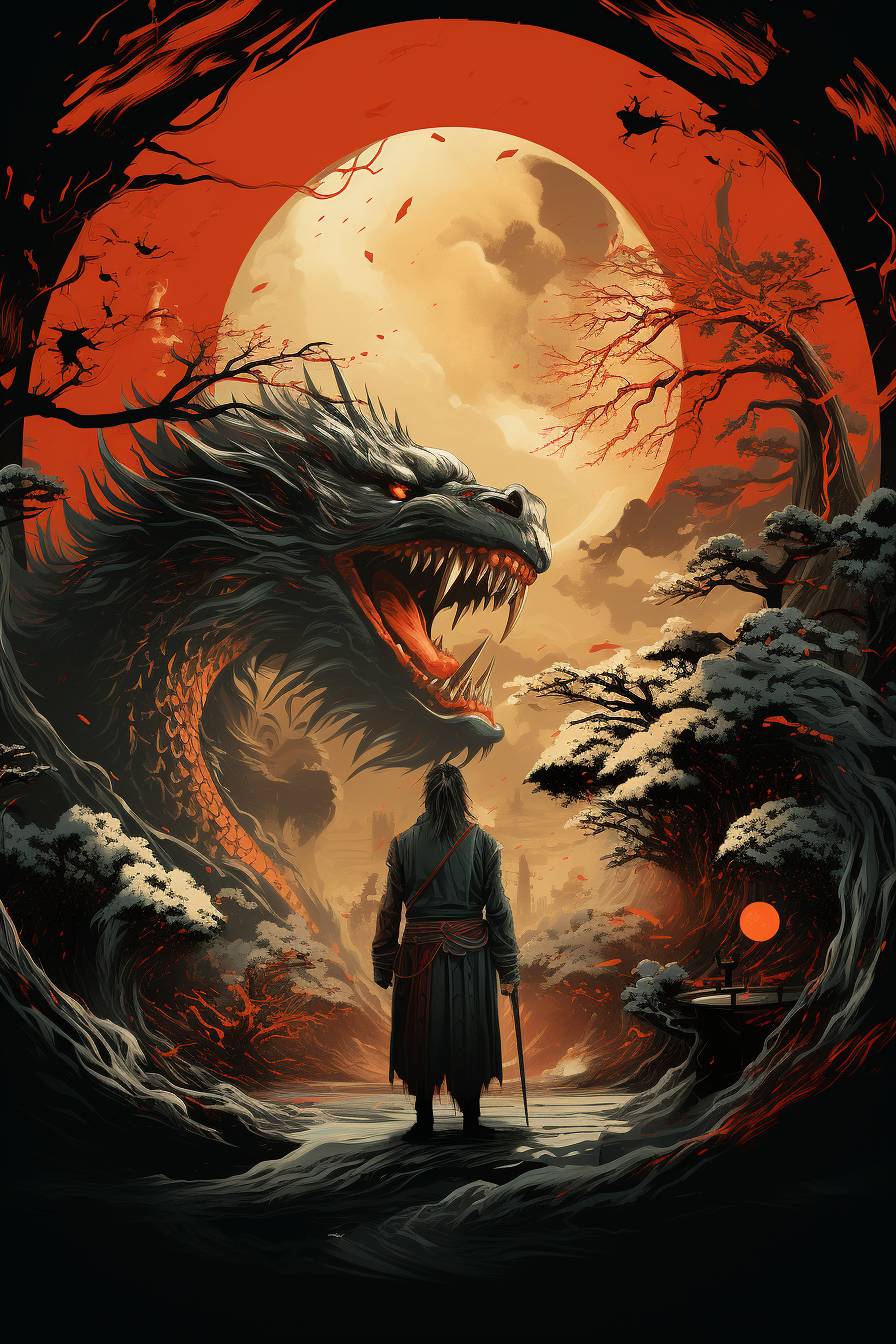 Samurai and dragon. by LyashkoAI on DeviantArt